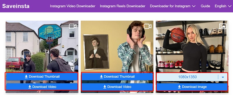 save instagram videos to device